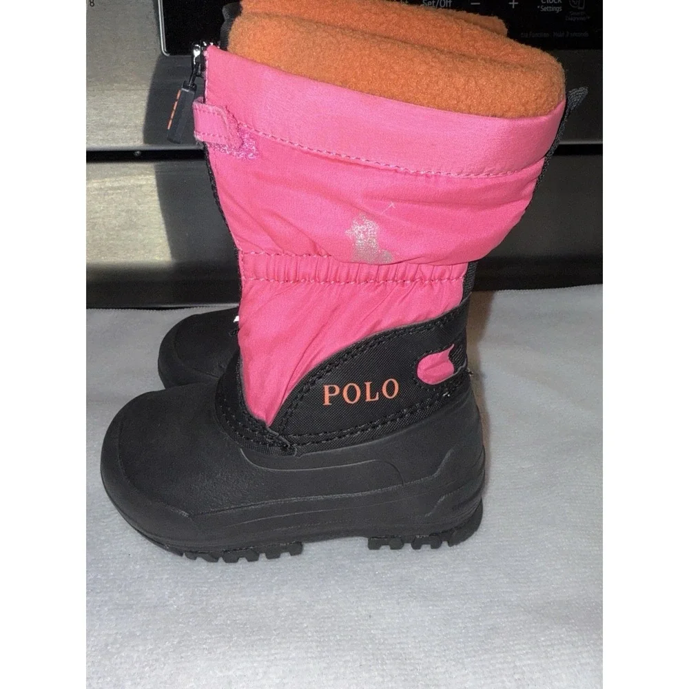 Polo Ralph Lauren Snow‎ Boots Girl Toddler Size 5 Pink